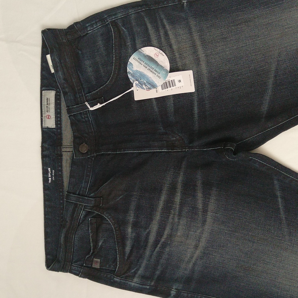 AG-ED denim Adriano goldschmied men's Dylan slim skinny fit dark wash jeans sz34